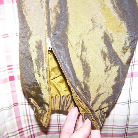 Lavon Petites Metallic Gold Sweatpants Sz PS - Picture 5 of 7